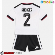 Otroške Nogometnih dresov Nemčija Antonio Rudiger #2 Domači SP 2026 Kratki rokavi (+ hlače)